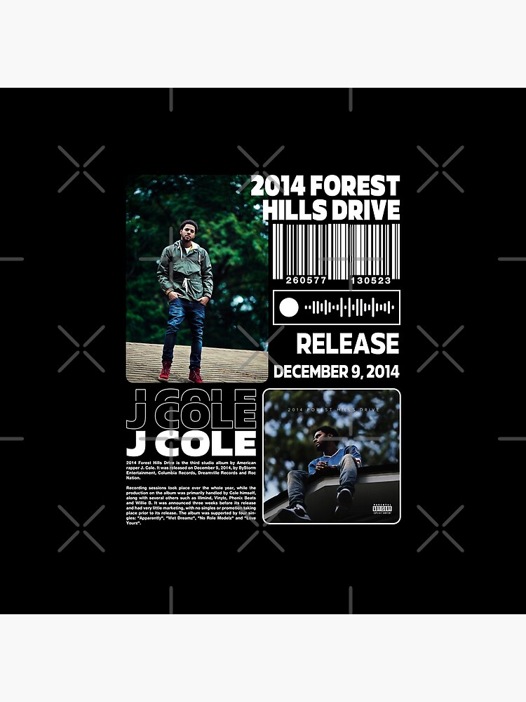 J Cole 2014 Forest Hill Drive Throw Pillow - Image 2