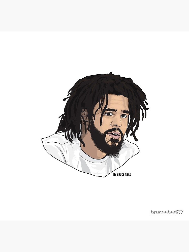 J Cole Fan Art Tapestry - Image 2