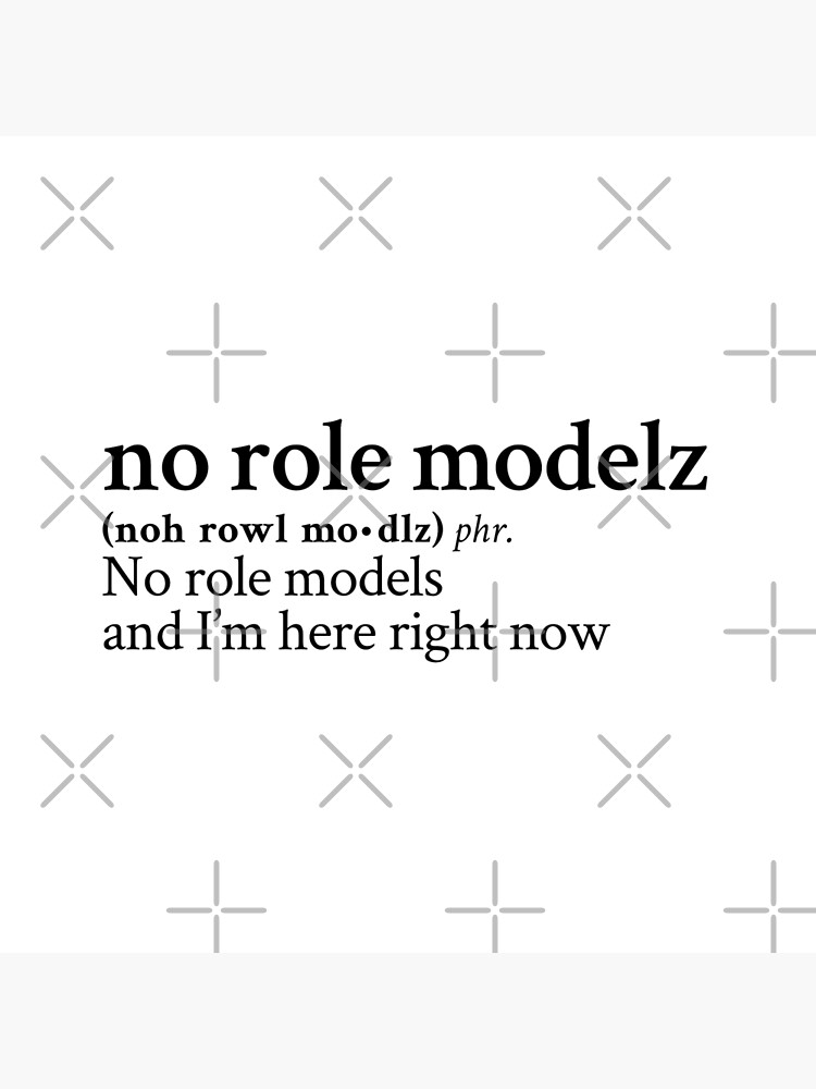 No Role Modelz By J Cole Black Text Tapestry - Image 2