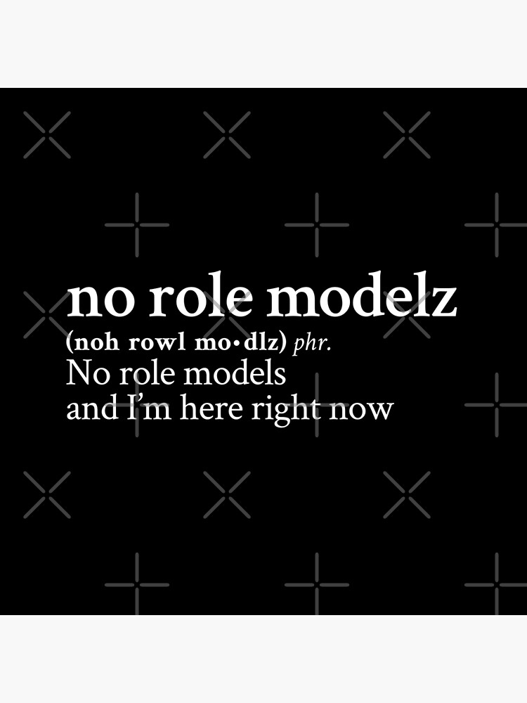 No Role Modelz By J Cole White Text Tapestry - Image 2