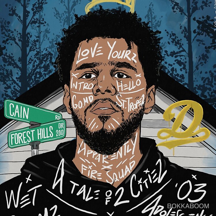 J Cole Forest Hills Drive Tote Bag - Image 2