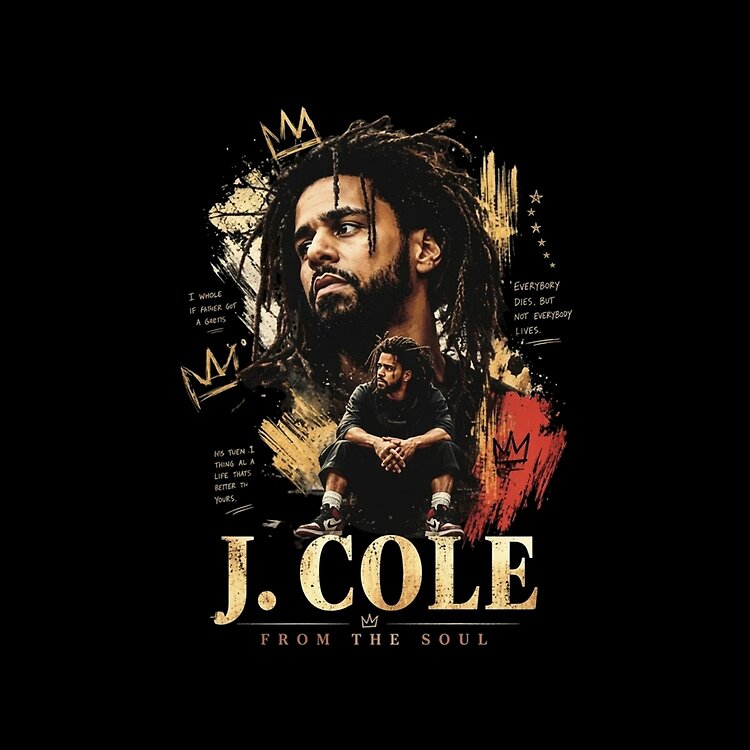 J Cole Vintage Rap From The Soul Tote Bag - Image 2