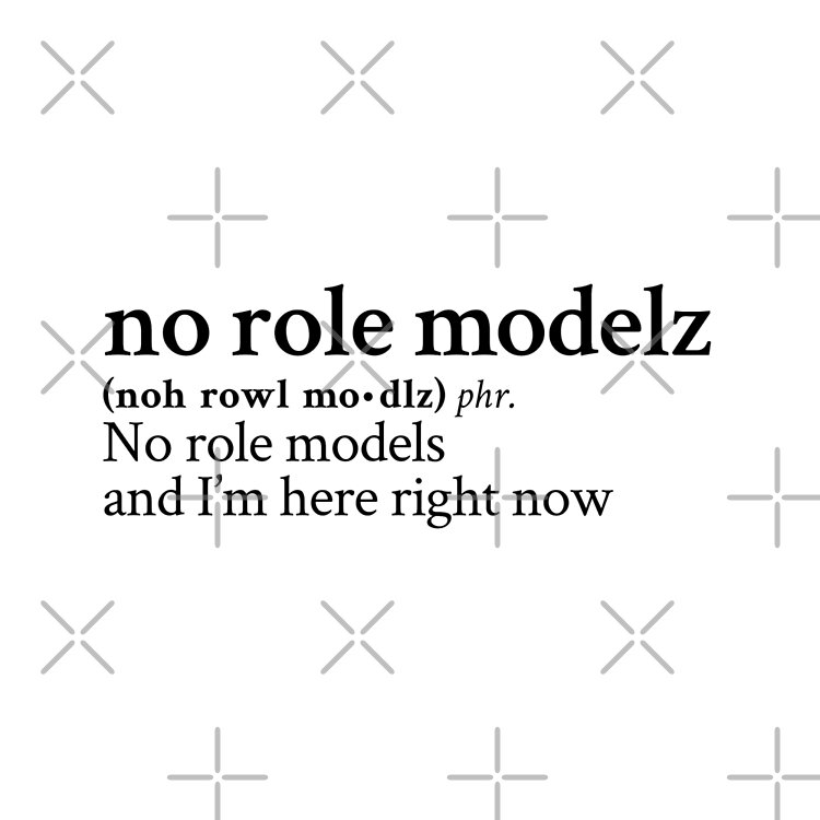 No Role Modelz By J Cole Black Text Tote Bag - Image 2