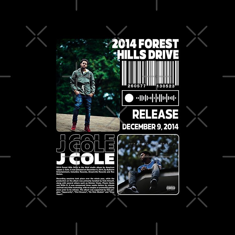 J Cole 2014 Forest Hill Drive Tote Bag - Image 2