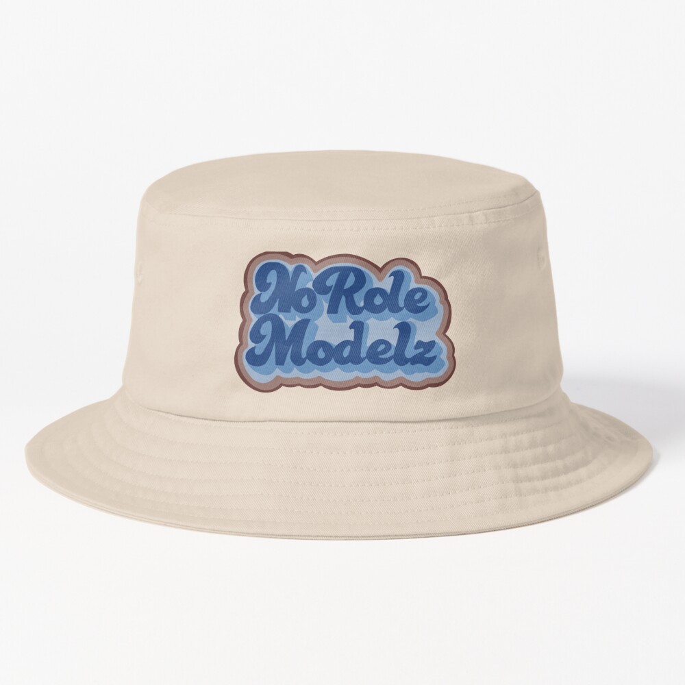 No Role Modelz Blue Text Bucket Hat