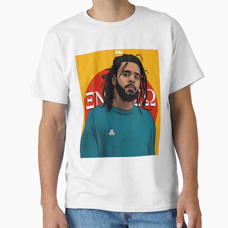 Jcole Yellow Backgrond T-shirt