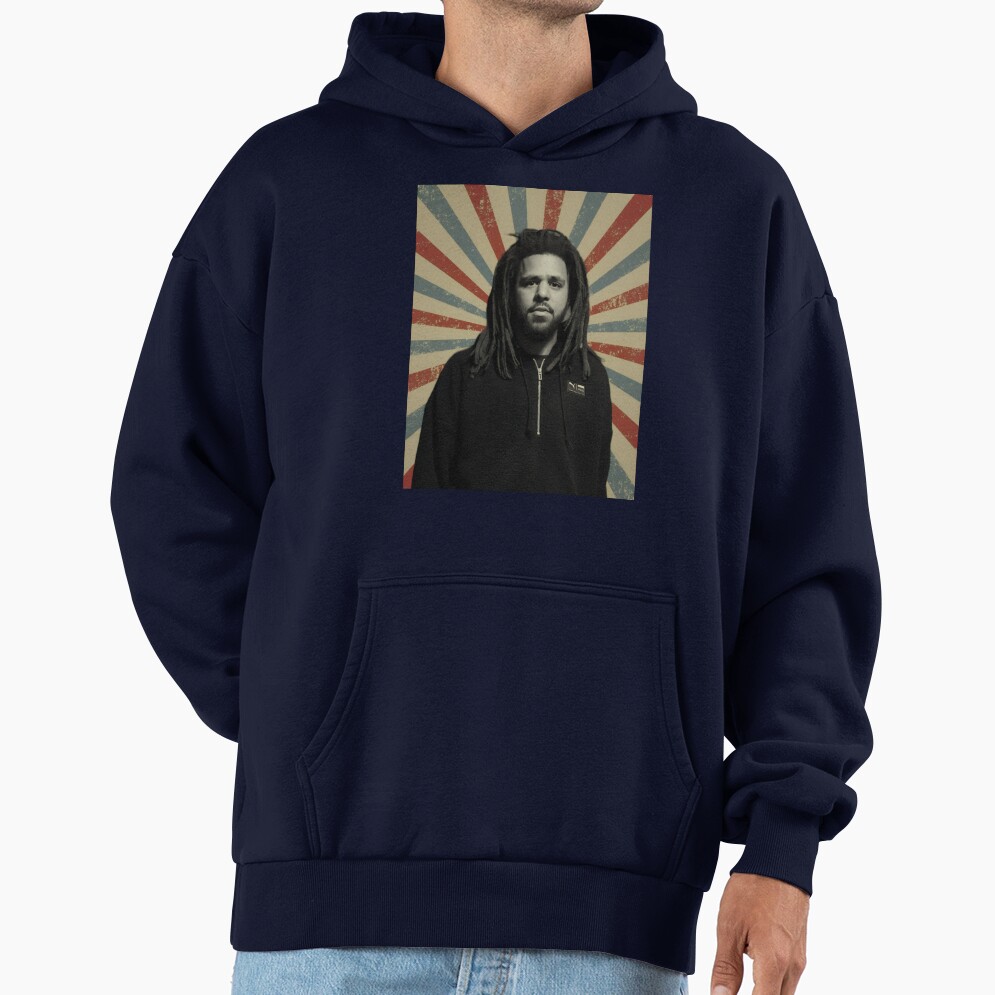 J Cole Rapper Vintage Rap Music Retro Hoodie - Image 5