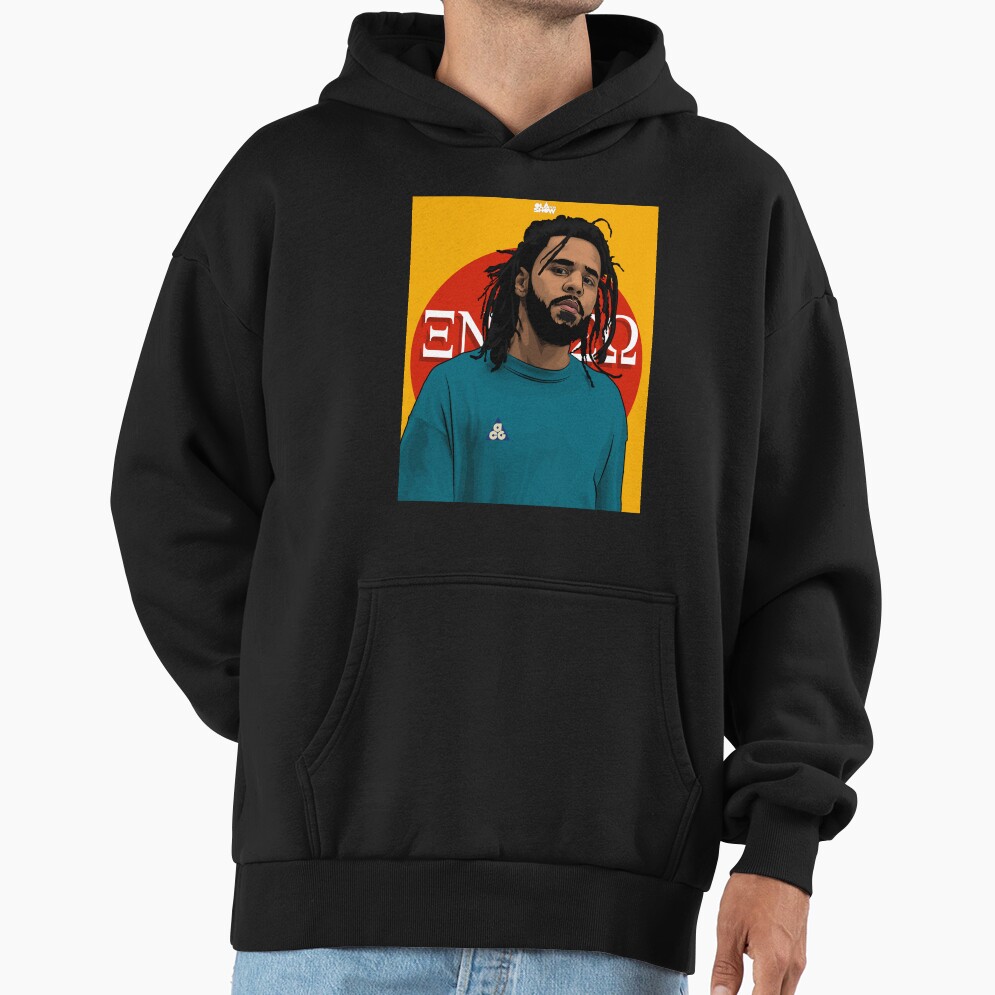 Jcole Yellow Backgrond Hoodie - Image 2