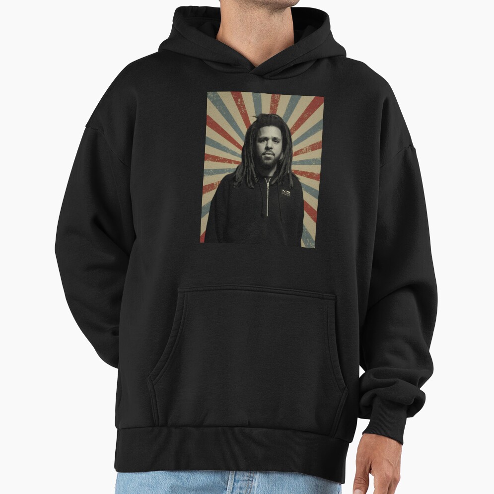 J Cole Rapper Vintage Rap Music Retro Hoodie - Image 2