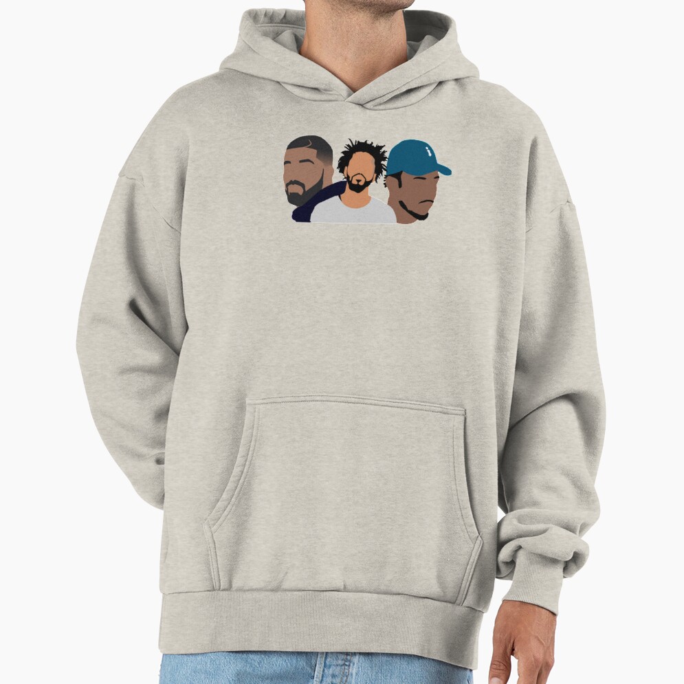Drake J Cole Kendrick Lamar Art Hoodie - Image 3