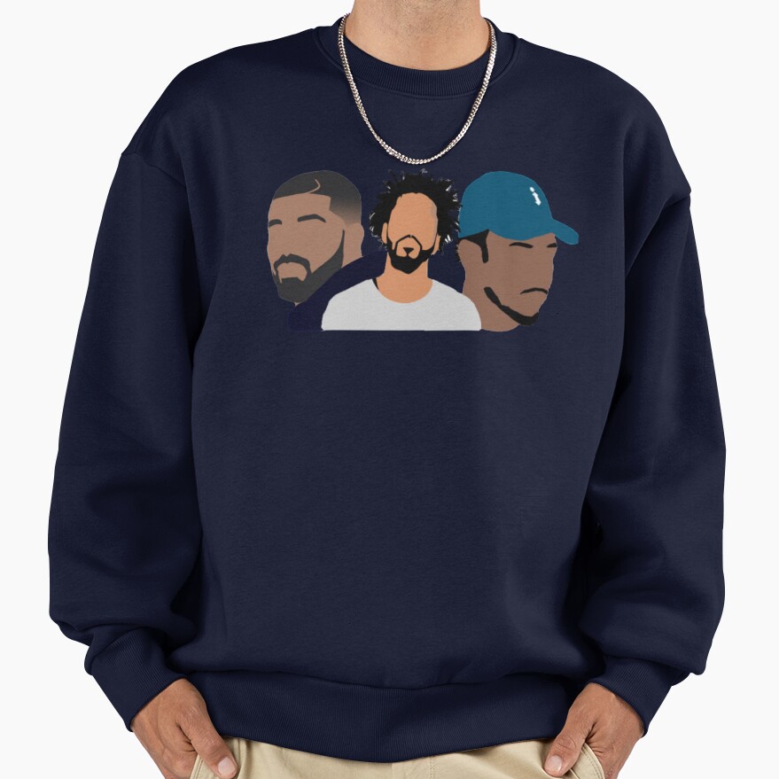 Drake J Cole Kendrick Lamar Art Sweatshirt - Image 5