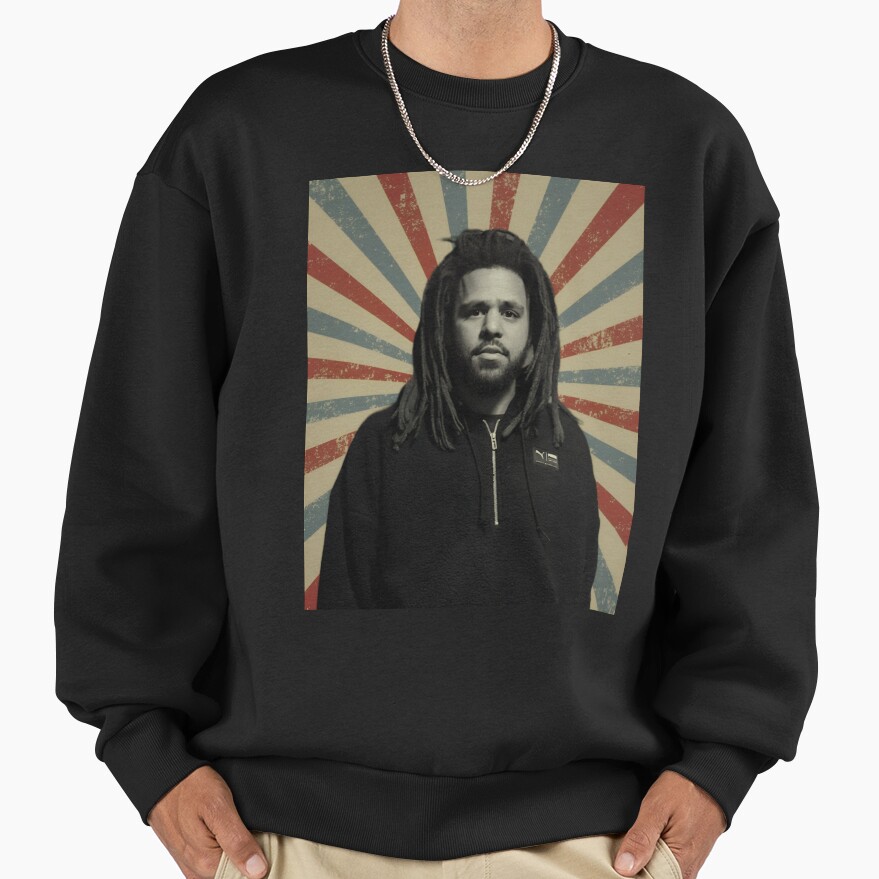J Cole Rapper Vintage Rap Music Retro Sweatshirt - Image 2