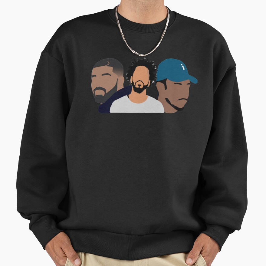 Drake J Cole Kendrick Lamar Art Sweatshirt - Image 2