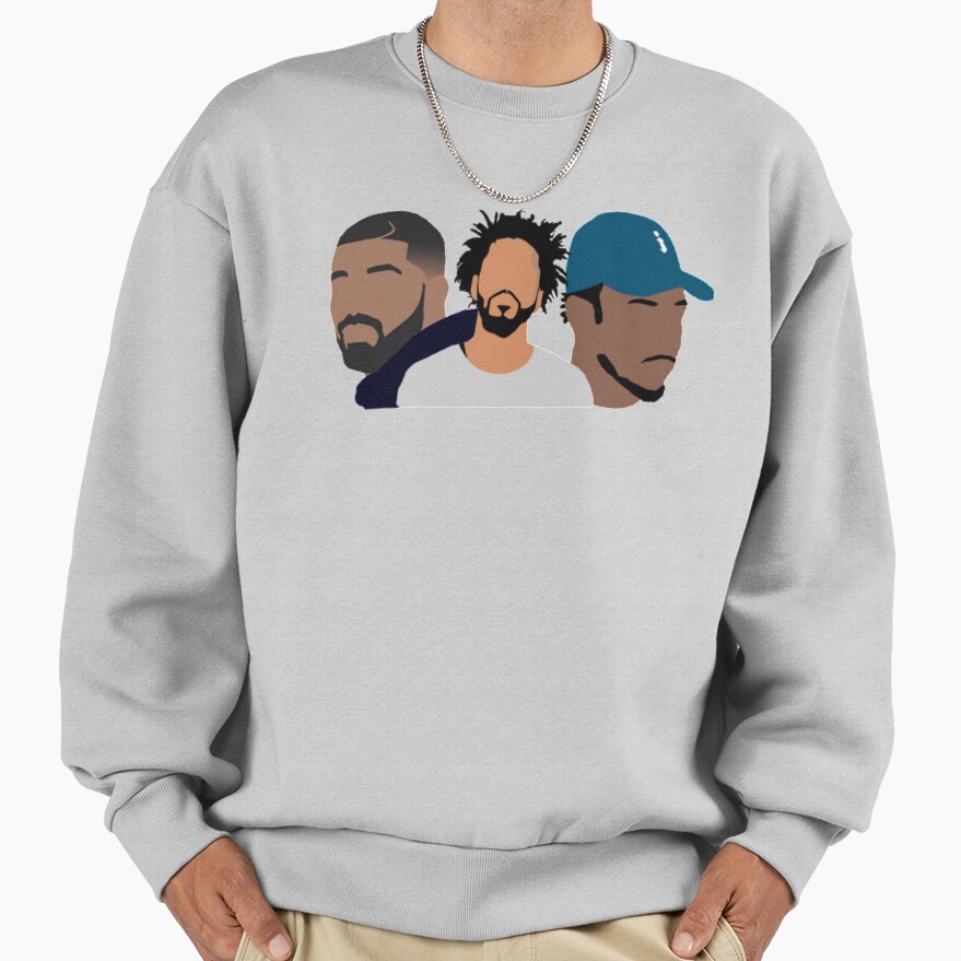Drake J Cole Kendrick Lamar Art Sweatshirt - Image 4