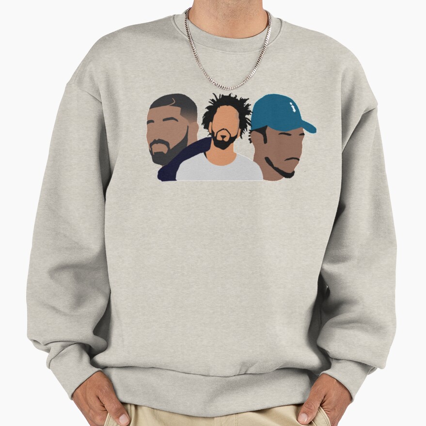 Drake J Cole Kendrick Lamar Art Sweatshirt - Image 3