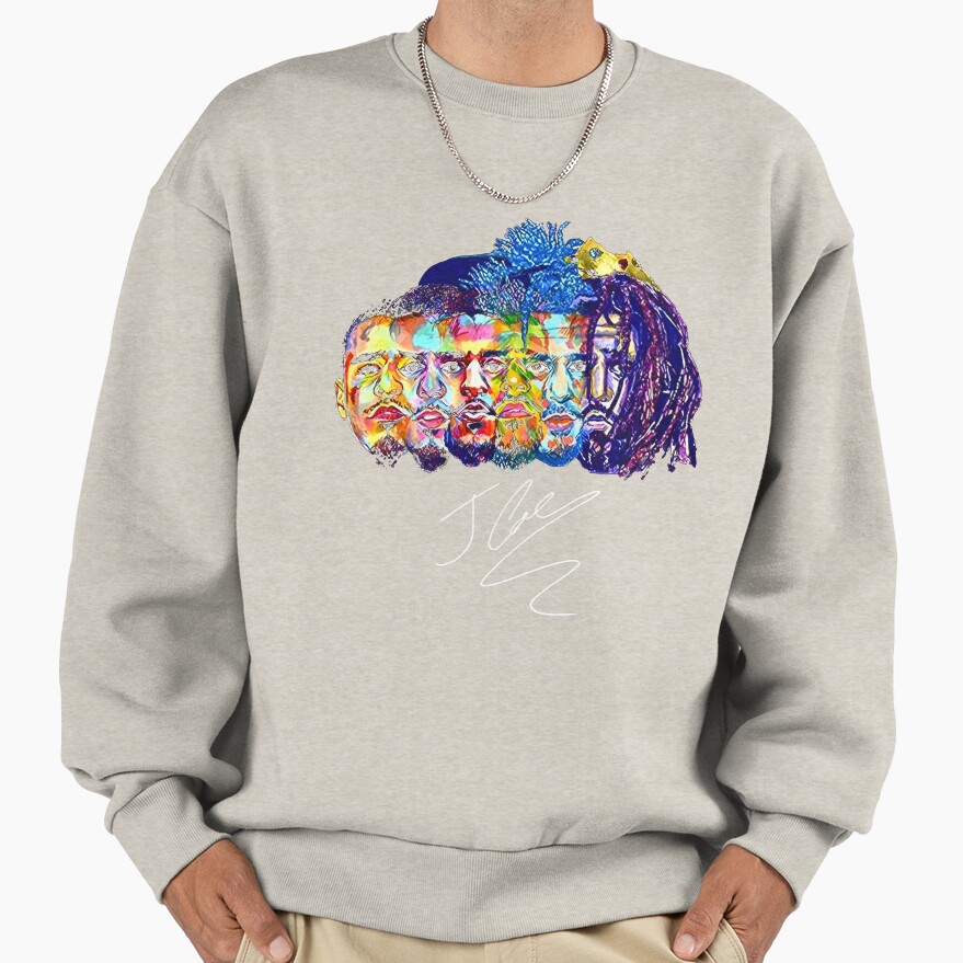 J Cole Rapper Vintage Rap Music Sweatshirt - Image 3