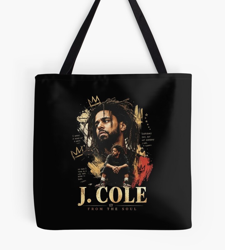J Cole Vintage Rap From The Soul Tote Bag