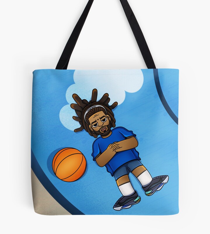 Blueworld J. Cole Basketball Tote Bag