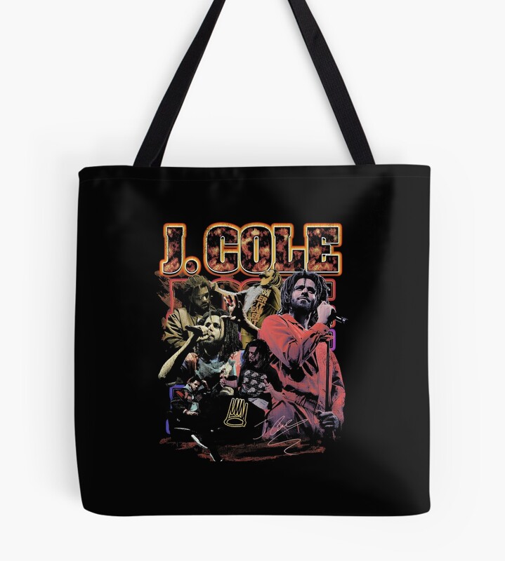 J Cole Rapper Vintage Tote Bag