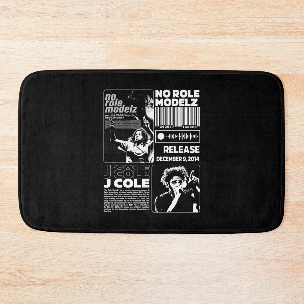 J Cole No Role Model Z Bath Mat