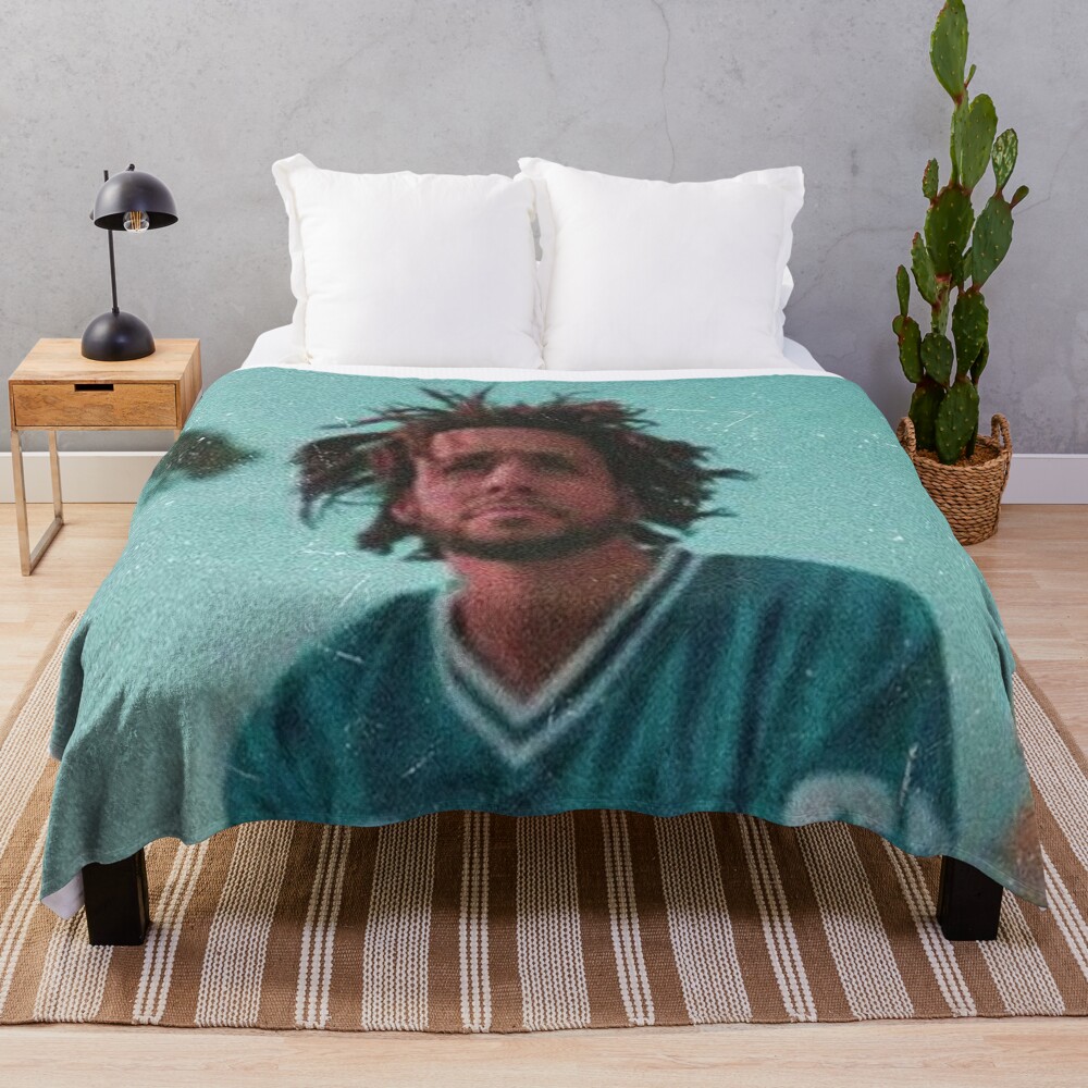J Coles No Border No Writing Throw Blanket