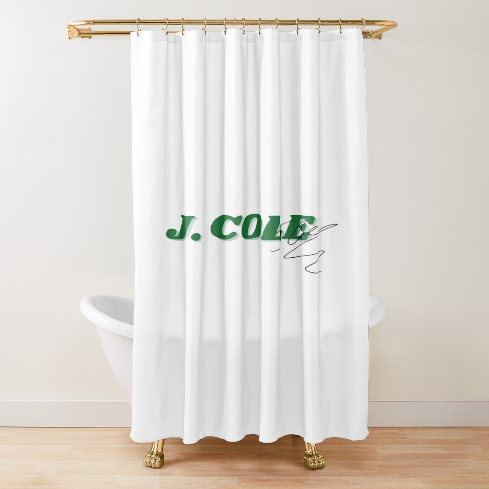 J Cole Signature Shower Curtain