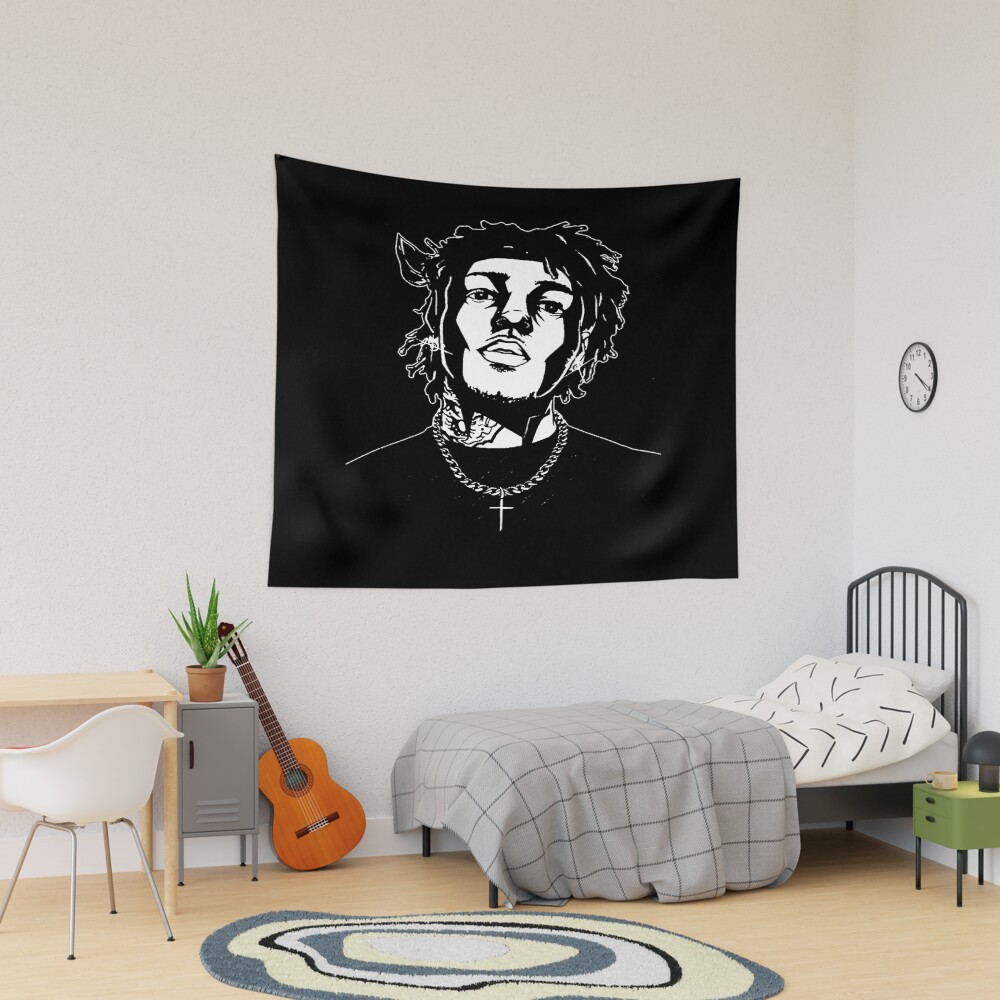 Jid J. Cole Black Color Tapestry