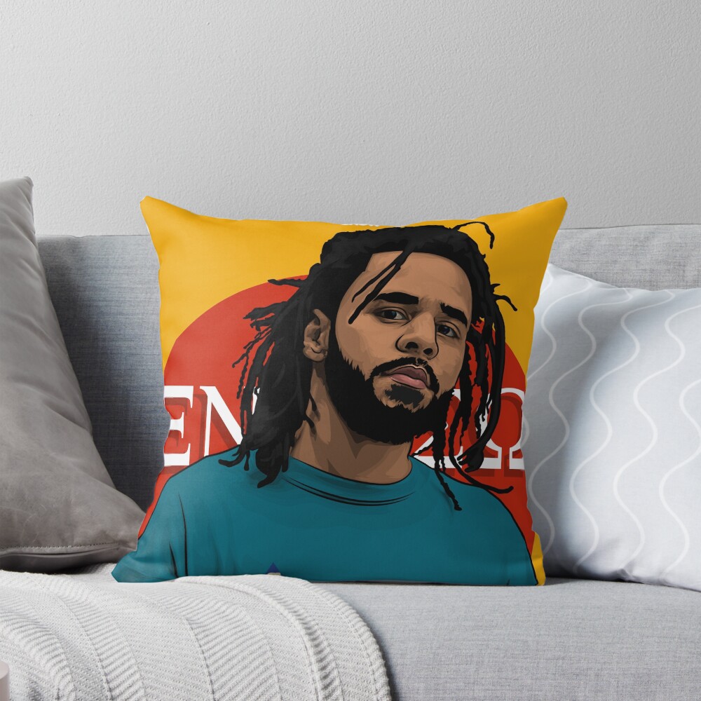 Jcole Yellow Red Color Throw Pillow